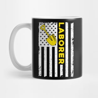 Laborer American Flag 4th Of July Mug